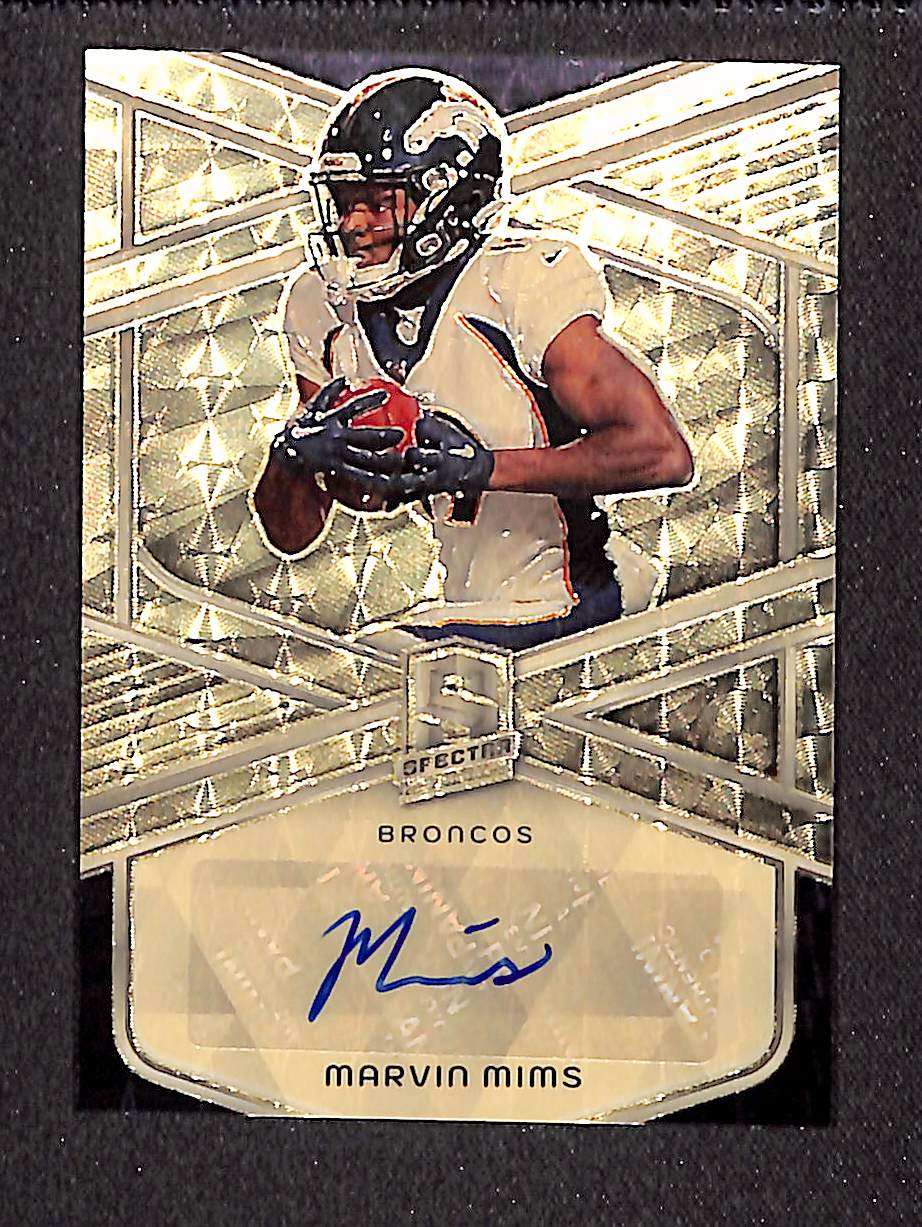 Marvin Mims 2024 Panini Spectra Signatures Gold #SIG-MMS #/1