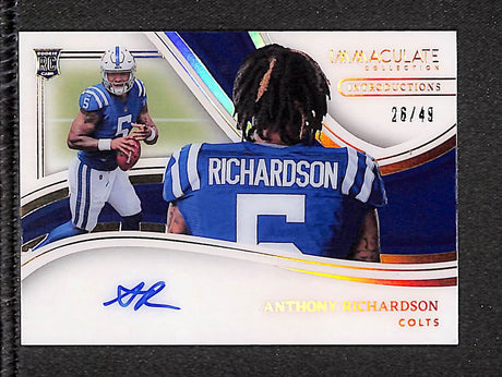 Anthony Richardson 2023 Immaculate Introductions #II-ARI #/49