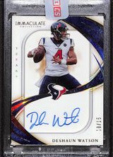 Deshaun Watson 2020 Immaculate Shadowbox Signatures #SS-DW #/15