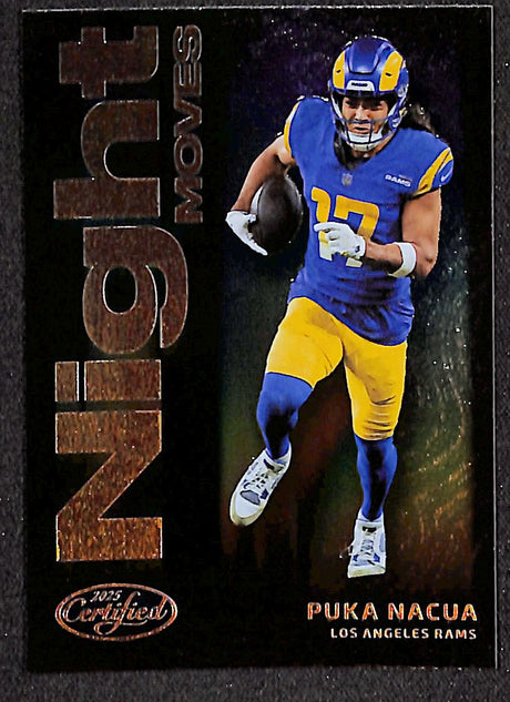 Puka Nacua 2025 Panini Certified Night Moves #NMS-PNA