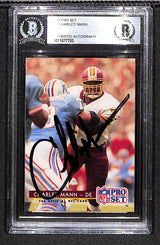 Charles Mann 1992 Pro Set #81 BGS Authentic