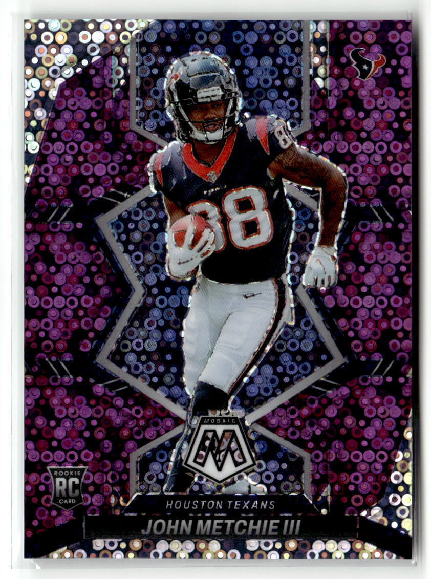 John Metchie III 2022 Panini Mosaic Mosaic No Huddle Purple #317 #/50