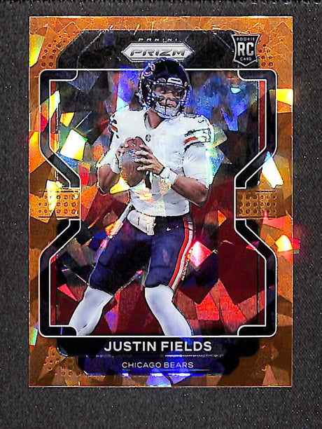 Justin Fields 2021 Panini Prizm Orange Ice #334