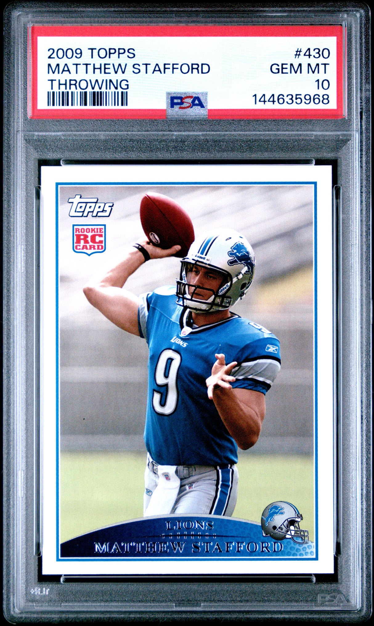 Matthew Stafford 2009 Topps #430 PSA 10