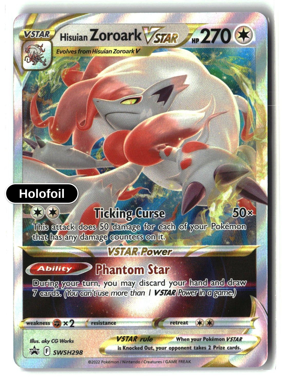 Hisuian Zoroark VSTAR - SWSH298