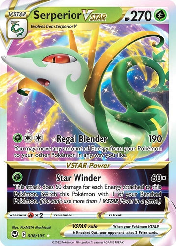Image for Serperior VSTAR (008/195) [SWSH12: Silver Tempest]