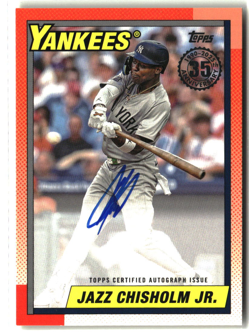 Jazz Chisholm Jr. 2025 Topps Baseball 35th Anniversary Autographs #90A-JC