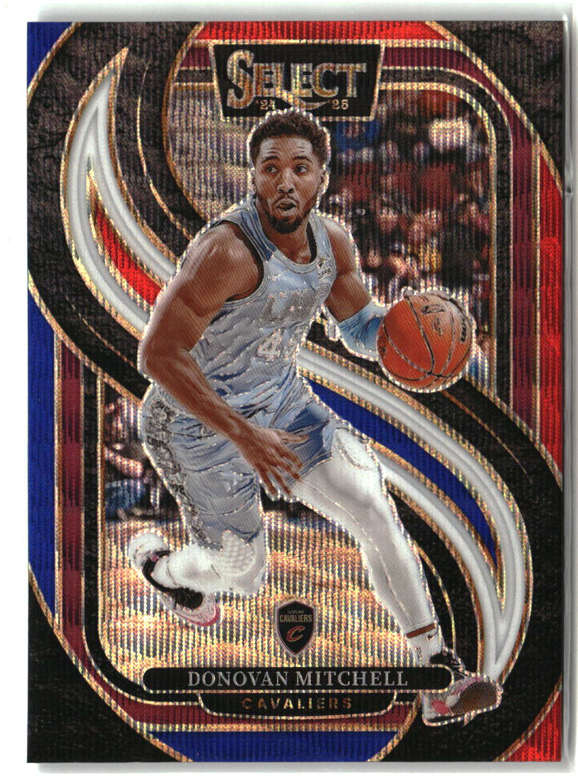 Donovan Mitchell 2024-25 Panini Select Tri-Color Prizm #155