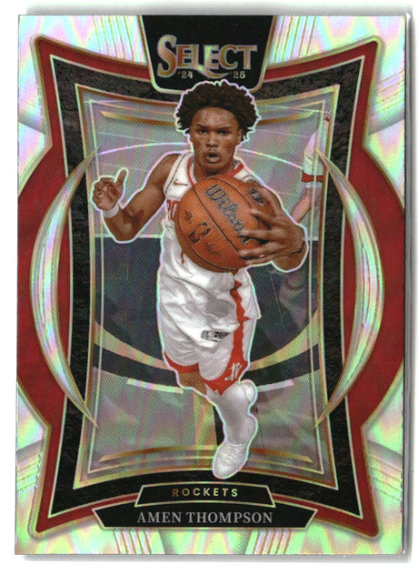 Amen Thompson 2024-25 Panini Select Silver Prizm #59