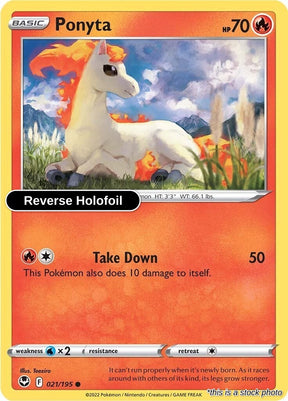 Ponyta - 021/195 - [SWSH12 - SWSH12: Silver Tempest] - Reverse Holofoil