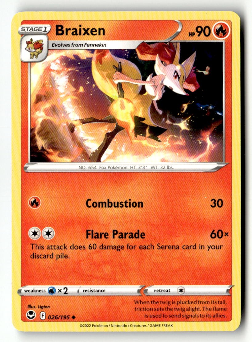 Braixen - 026/195 - [SWSH12 - SWSH12: Silver Tempest]