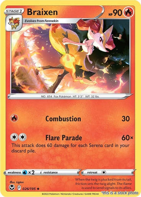 Braixen - 026/195 - [SWSH12 - SWSH12: Silver Tempest]