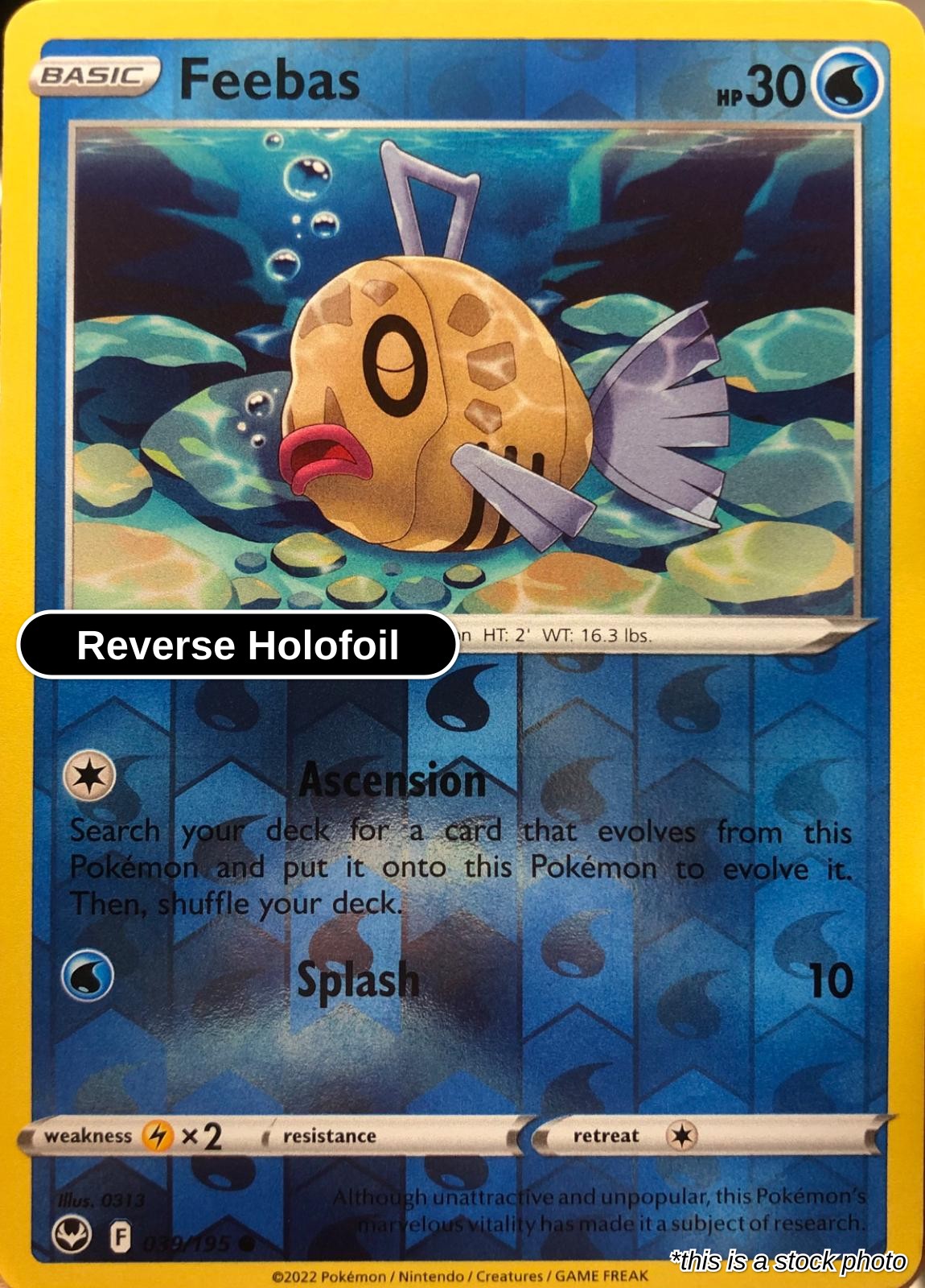 Feebas - 039/195 - [SWSH12 - SWSH12: Silver Tempest] - Reverse Holofoil