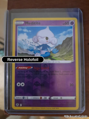 Meditite - 072/195 - [SWSH12 - SWSH12: Silver Tempest] - Reverse Holofoil