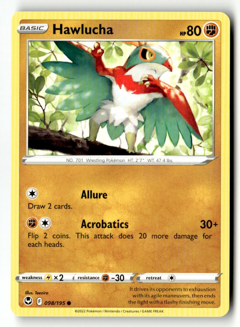Hawlucha - 098/195 - [SWSH12 - SWSH12: Silver Tempest]
