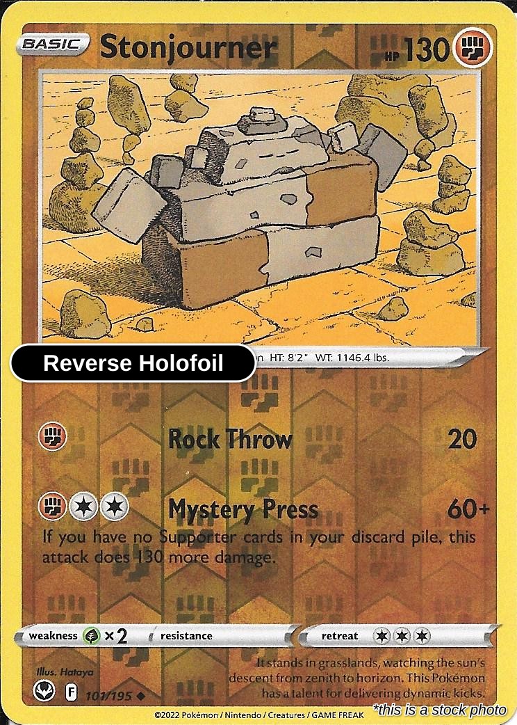 Stonjourner - 101/195 - [SWSH12 - SWSH12: Silver Tempest] - Reverse Holofoil