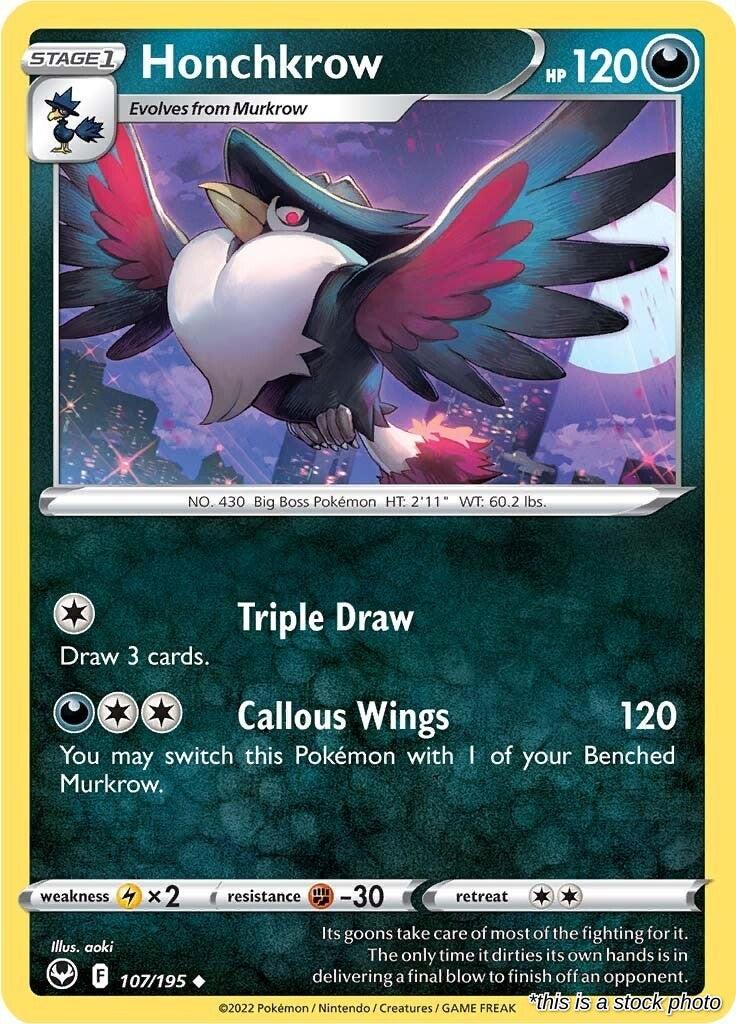 Honchkrow - 107/195 - [SWSH12 - SWSH12: Silver Tempest]