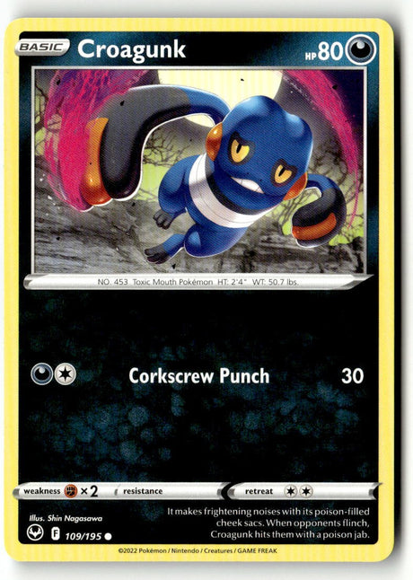 Croagunk - 109/195 - [SWSH12 - SWSH12: Silver Tempest]