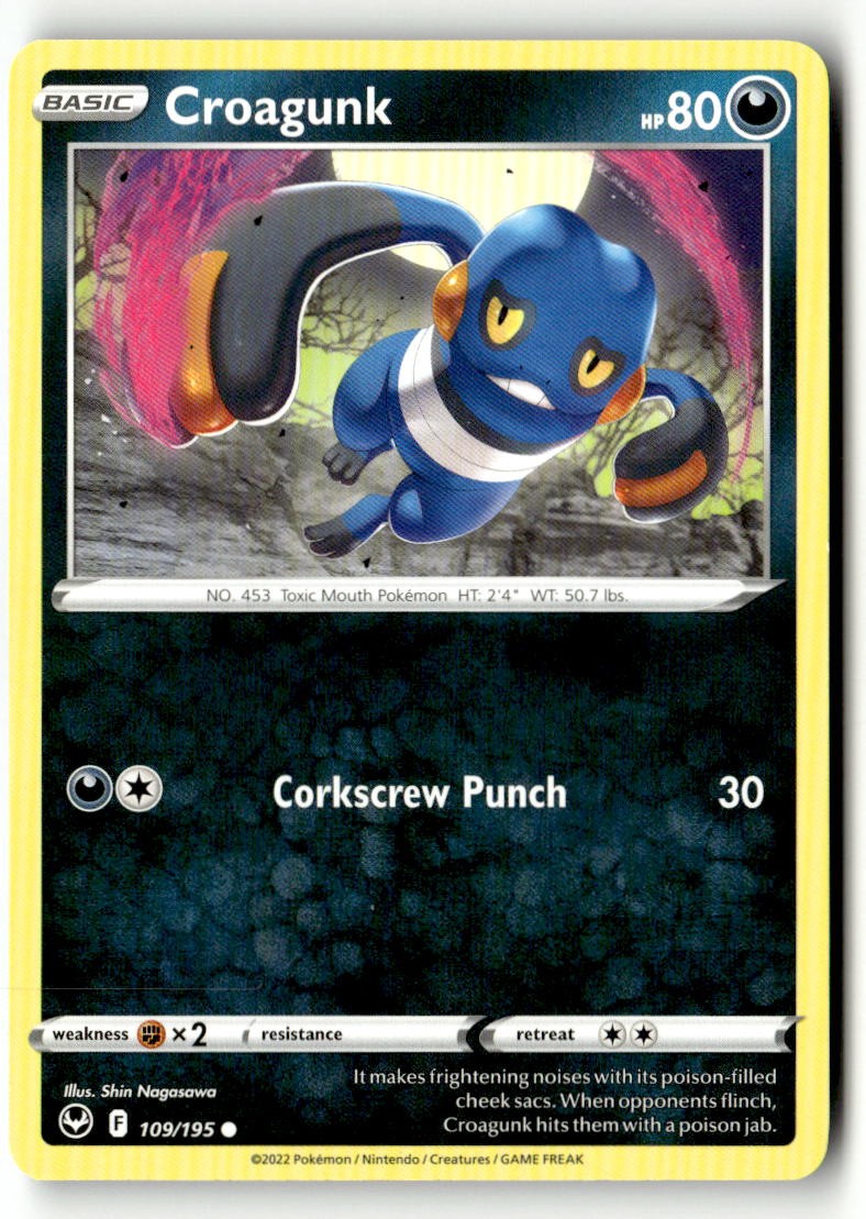 Croagunk - 109/195 - [SWSH12 - SWSH12: Silver Tempest]