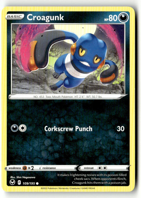 Croagunk - 109/195 - [SWSH12 - SWSH12: Silver Tempest]