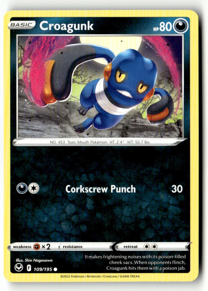 Croagunk - 109/195 - [SWSH12 - SWSH12: Silver Tempest]
