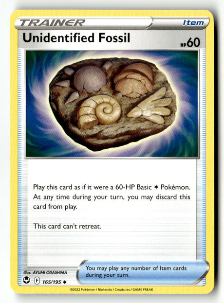 Unidentified Fossil - 165/195 - [SWSH12 - SWSH12: Silver Tempest]