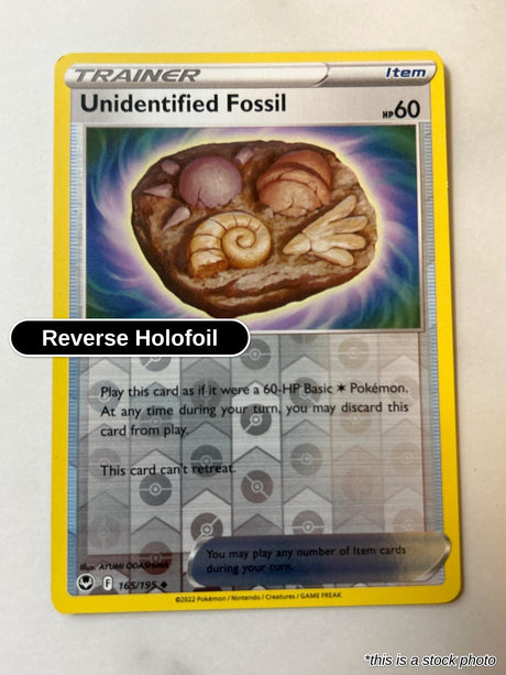 Unidentified Fossil - 165/195 - [SWSH12 - SWSH12: Silver Tempest] - Reverse Holofoil