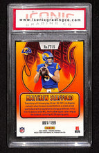 Load image into Gallery viewer, Matthew Stafford 2021 Panini Phoenix Flame Throwers Red #FT-15 #/199 Other 10
