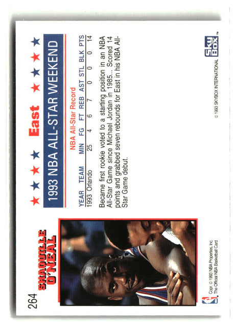 Shaquille O'Neal 1993-94 Hoops Fifth Anniversary Gold #264