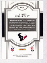 Load image into Gallery viewer, Devin Singletary 2023 Panini National Treasures Gold #40 #/35
