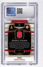 Load image into Gallery viewer, Russell Wilson 2022 Panini Select Draft Picks Orange Prizm #77 #/49 CSG 9
