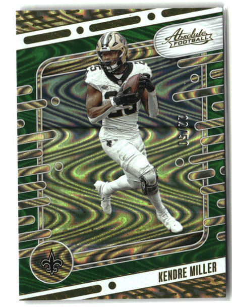 Kendre Miller 2024 Panini Absolute Green Waves #78 #/50