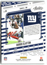 Load image into Gallery viewer, Darius Slayton 2024 Panini Absolute Base Signatures #80

