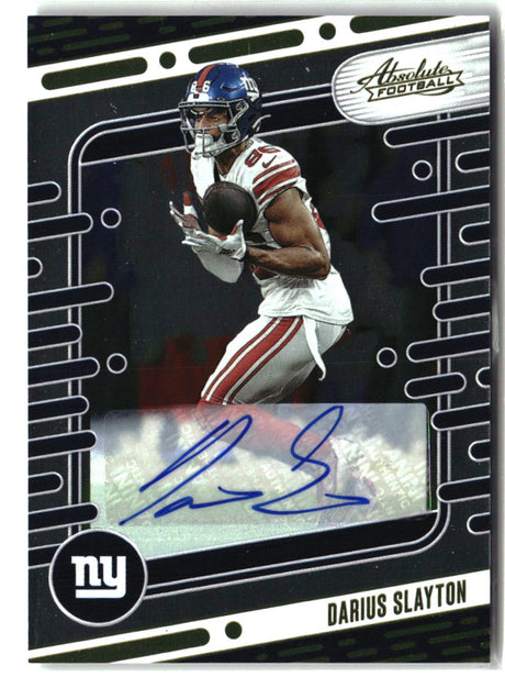 Darius Slayton 2024 Panini Absolute Base Signatures #80
