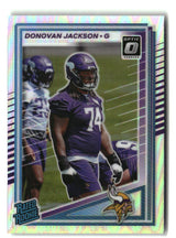 Donovan Jackson 2025 Donruss Optic Rated Rookies Preview Holo #381