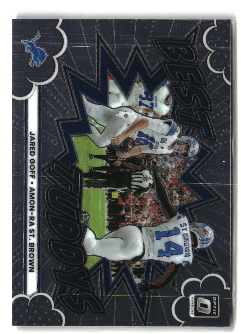Jared Goff/Amon-Ra St. Brown 2025 Donruss Optic Best Tuddys #9