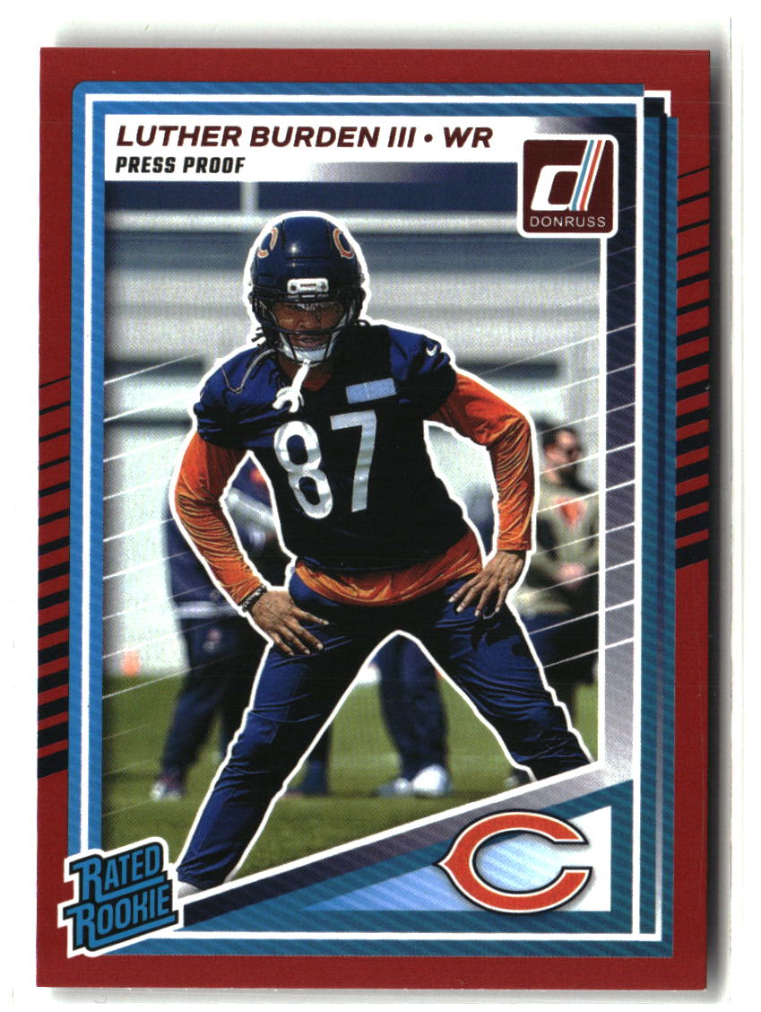 Luther Burden III 2025 Donruss Press Proofs Red #395