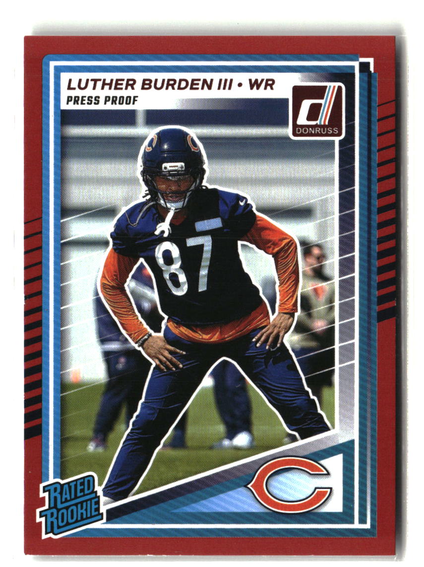 Luther Burden III 2025 Donruss Press Proofs Red #395