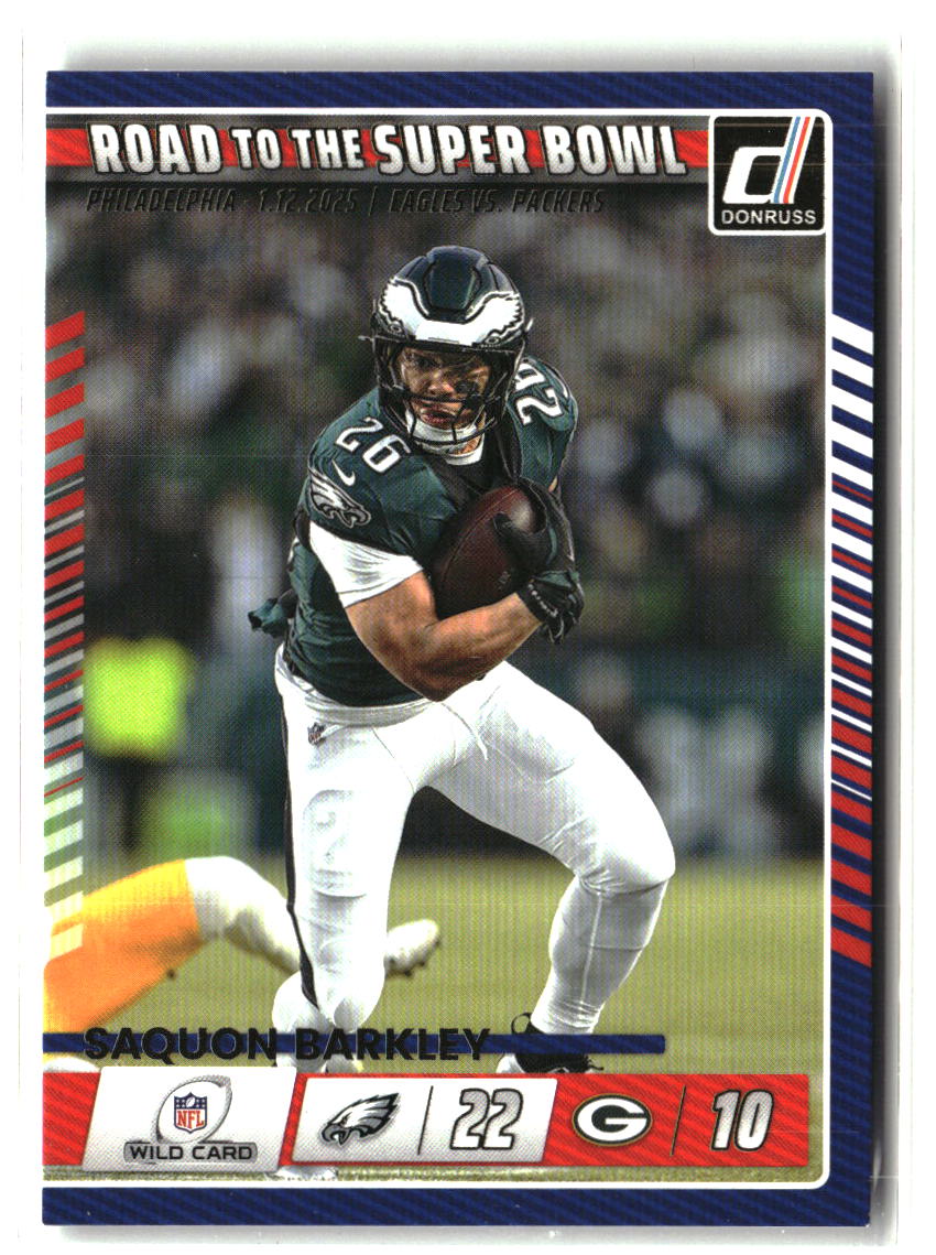 Saquon Barkley 2025 Donruss Road to the Super Bowl Wild Card #4