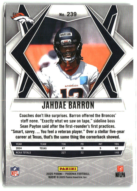 Jahdae Barron 2025 Panini Phoenix #239