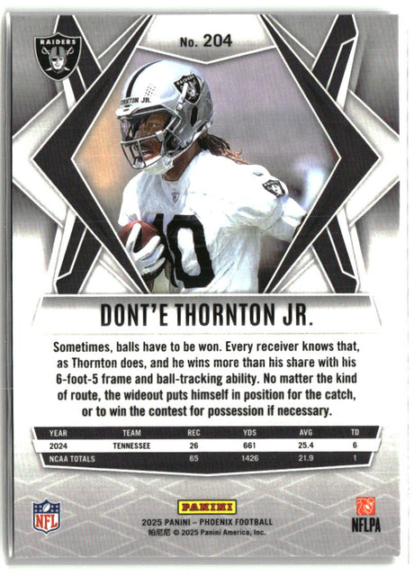 Dont'e Thornton Jr. 2025 Panini Phoenix #204