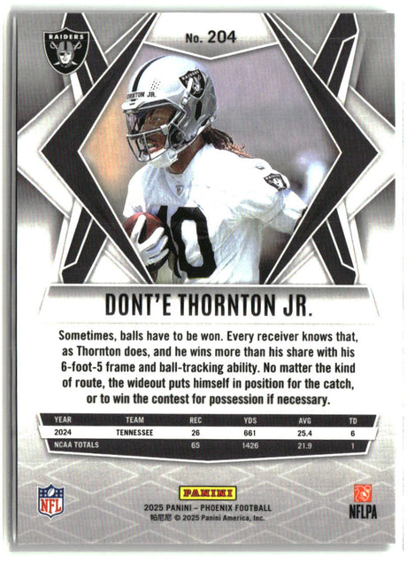 Dont'e Thornton Jr. 2025 Panini Phoenix #204