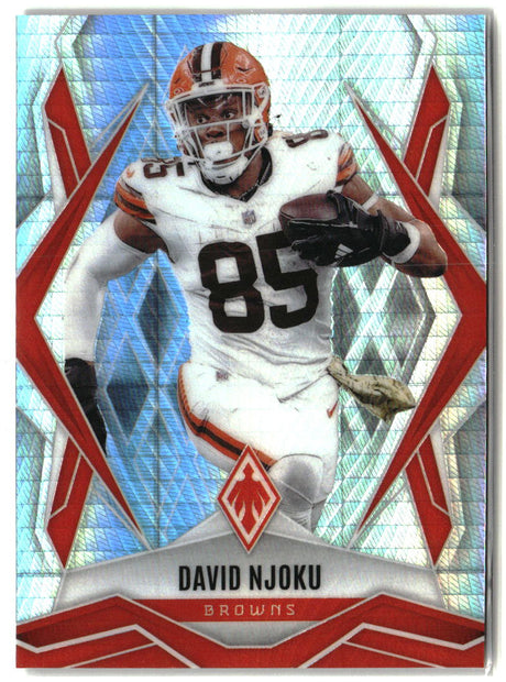David Njoku 2025 Panini Phoenix Silver Hyper Prizm #110