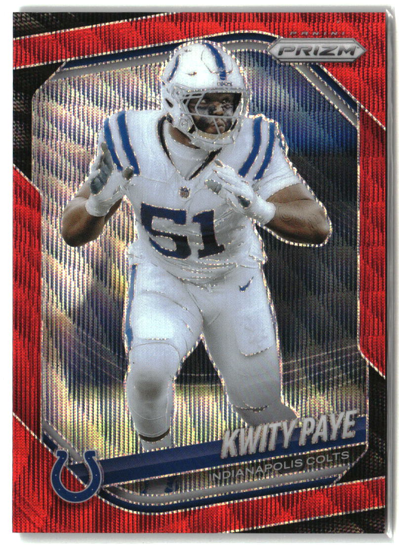 Kwity Paye 2025 Panini Prizm Red Wave #286 #/149