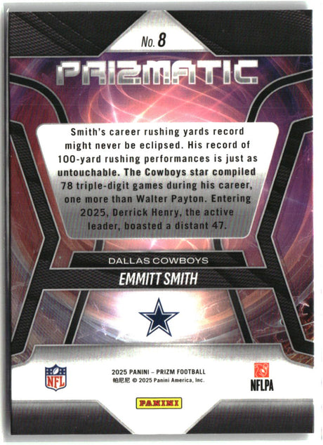 Emmitt Smith 2025 Panini Prizm Prizmatic #8