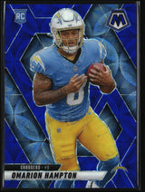 Omarion Hampton 2025 Panini Mosaic Blue Scope #335