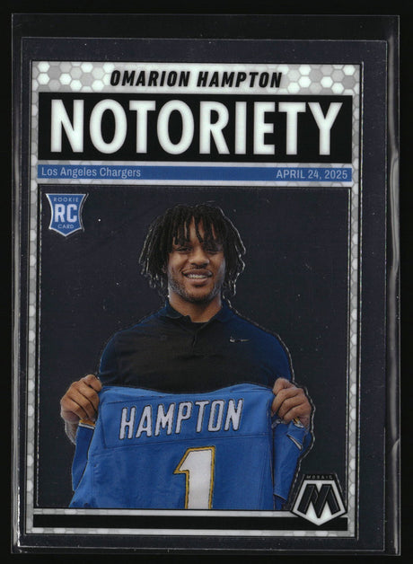 Omarion Hampton 2025 Panini Mosaic Notoriety #20