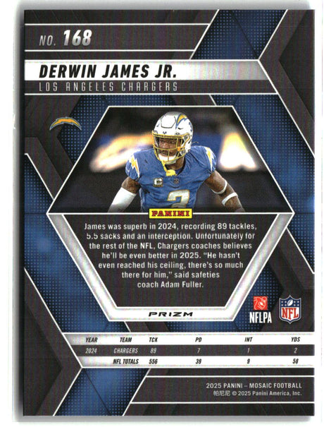 Derwin James Jr. 2025 Panini Mosaic Blue Scope #168