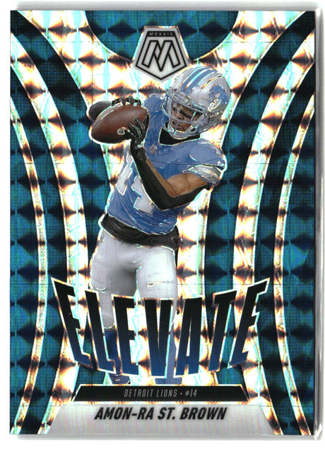 Amon-Ra St. Brown 2025 Panini Mosaic Elevate Mosaic #15