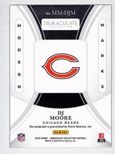 Load image into Gallery viewer, DJ Moore 2025 Panini Immaculate Collection Modern Marks #MM-DJM #/99
